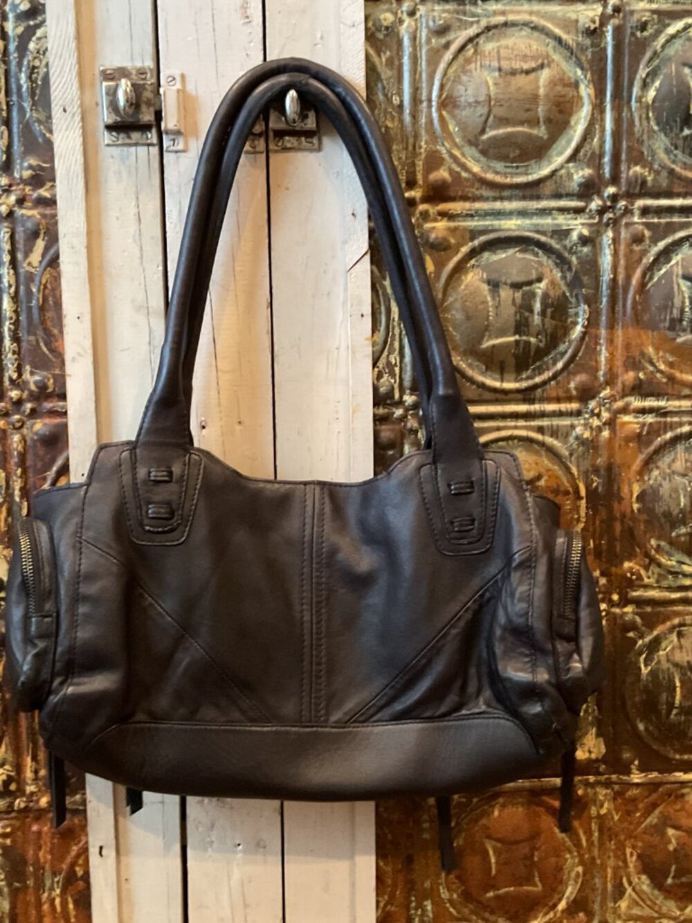 Free People Black Sabo East West Bag - Picture 2 of 5